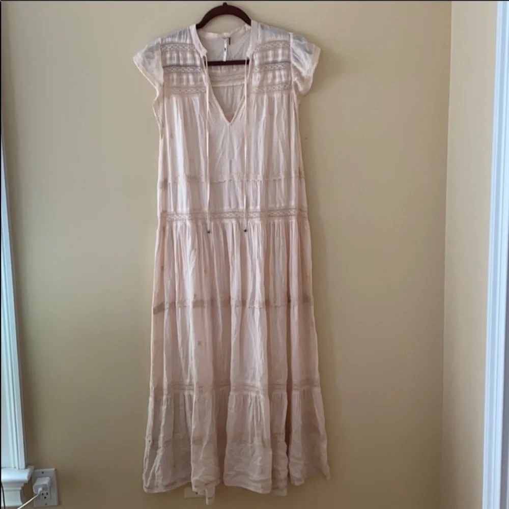 Free people midnight midi peasant dress - Picture 6 of 8